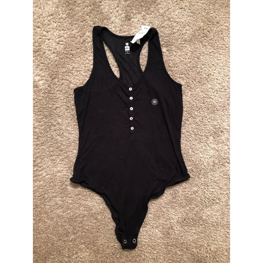 NWT Pac Sun black cotton body suit